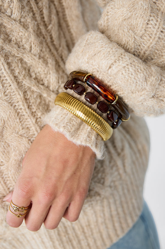 Armband bordeauxrood