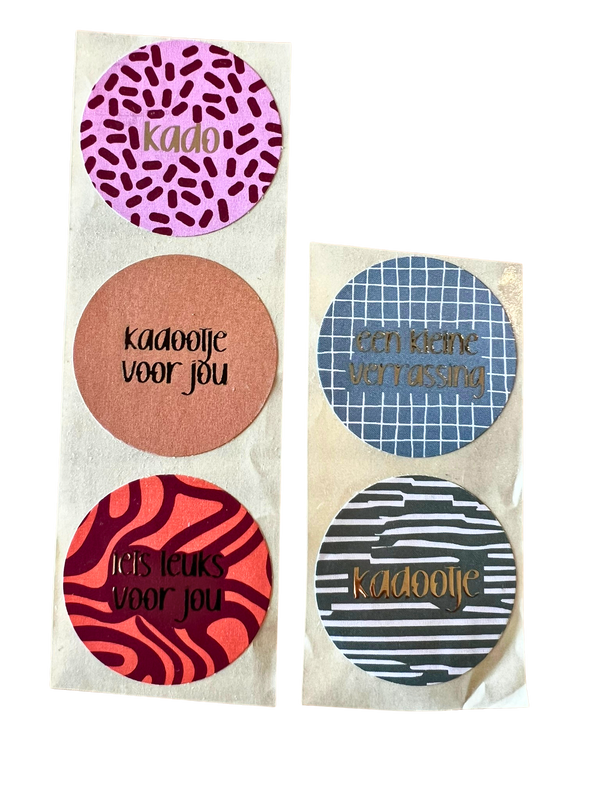 Cadeaustickers | Kado mix 10 stuks