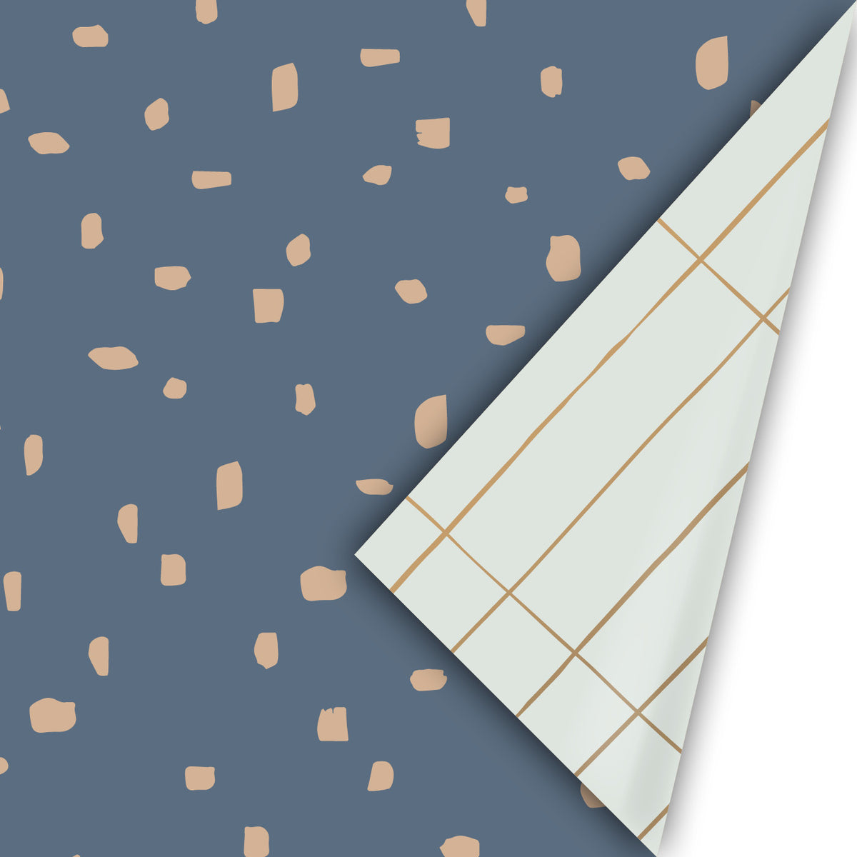 Cadeaupapier | minimal dots petrol