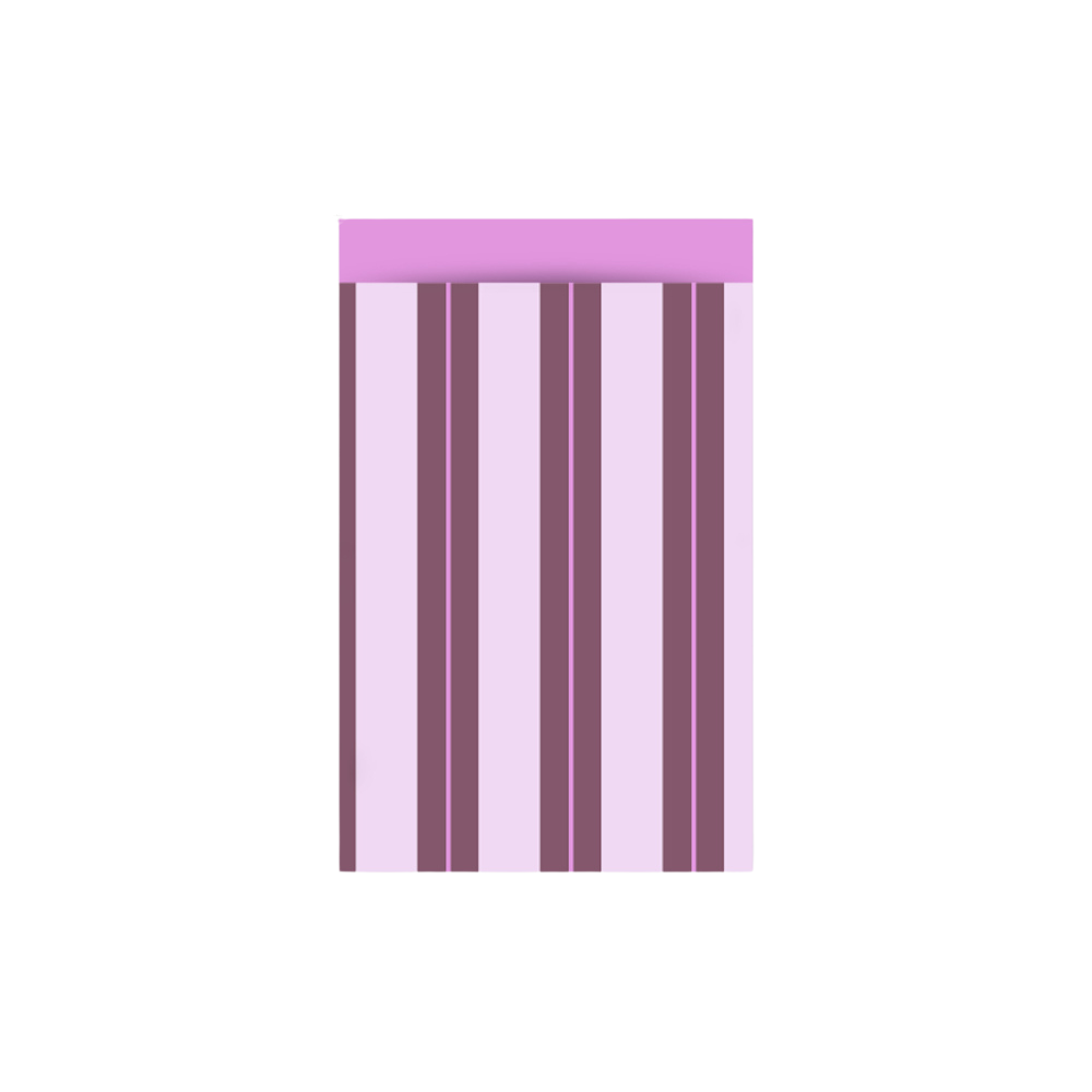 Cadeauzakje M | Stripe Chalk Beet Red - Pink