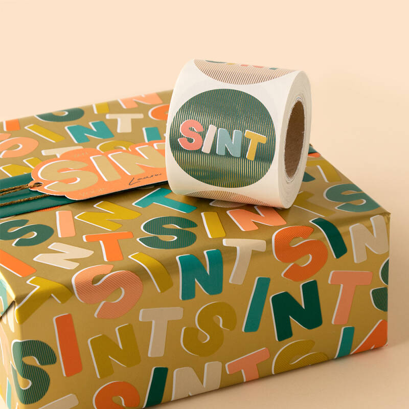Cadeaustickers | Sint duo 6 stuks