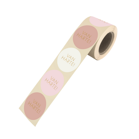 Cadeaustickers | Van Harte 6 stuks