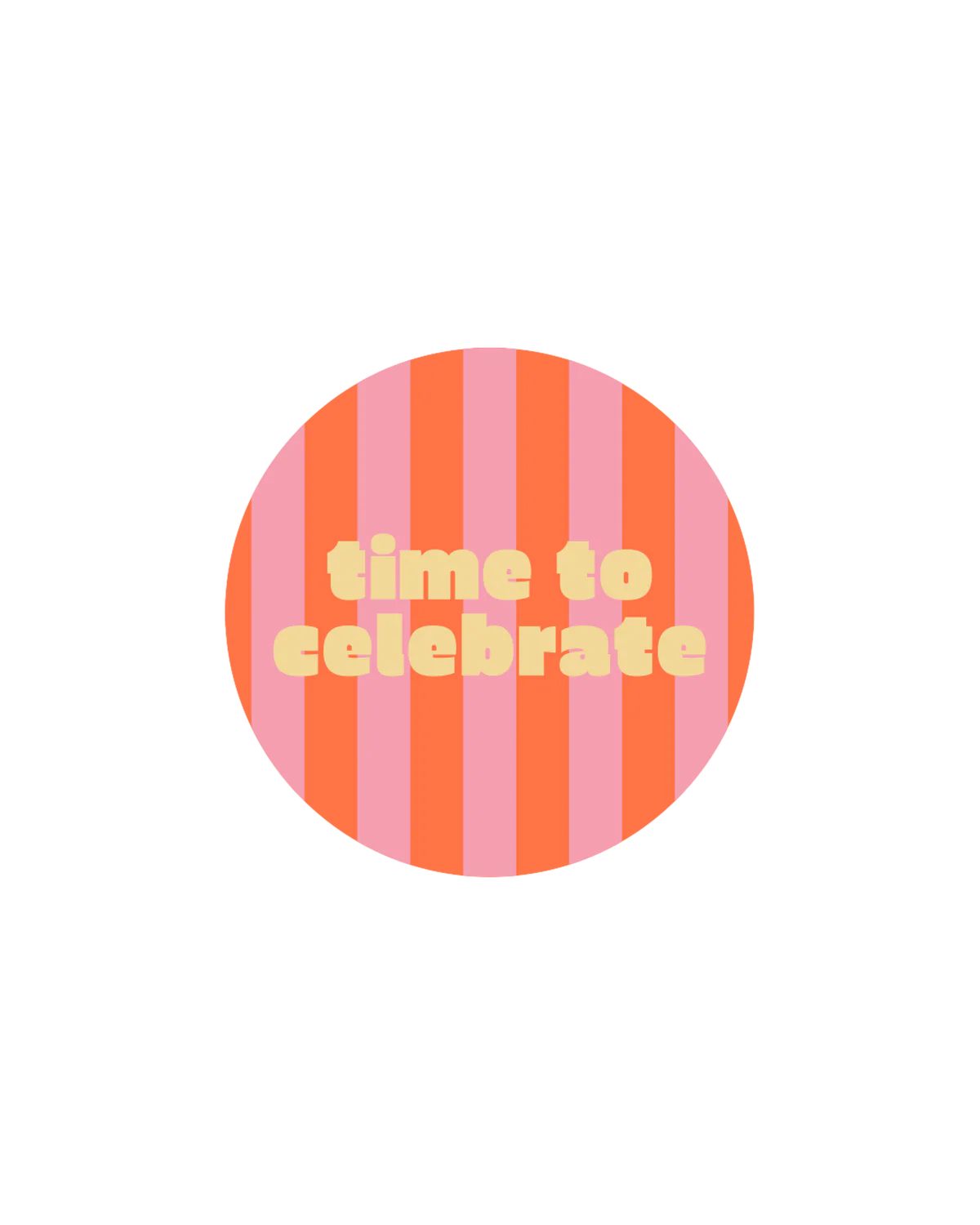 Cadeaustickers | Time to Celebrate 6 stuks