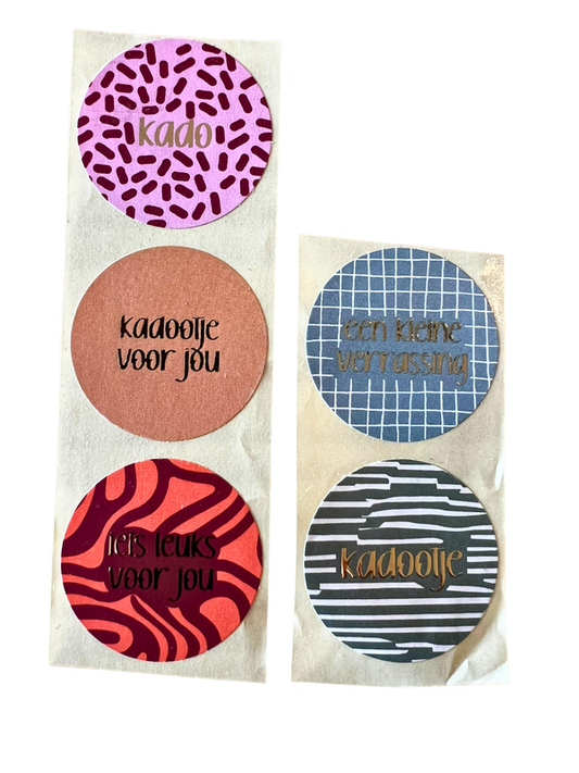 Cadeaustickers | Kado mix 10 stuks