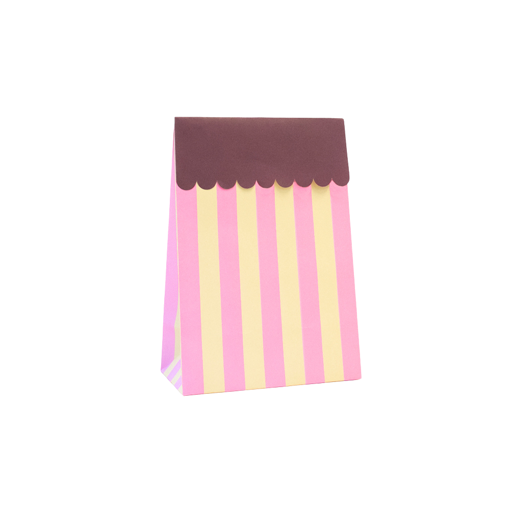 Blokbodemzak L | Wave - Pink
