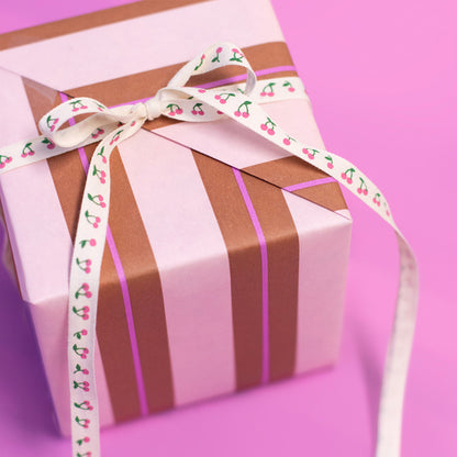 Cadeaupapier | Stripe Chalk Chocolate