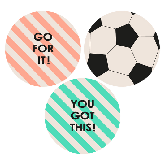 Cadeaustickers | Go For It Sport 6 stuks