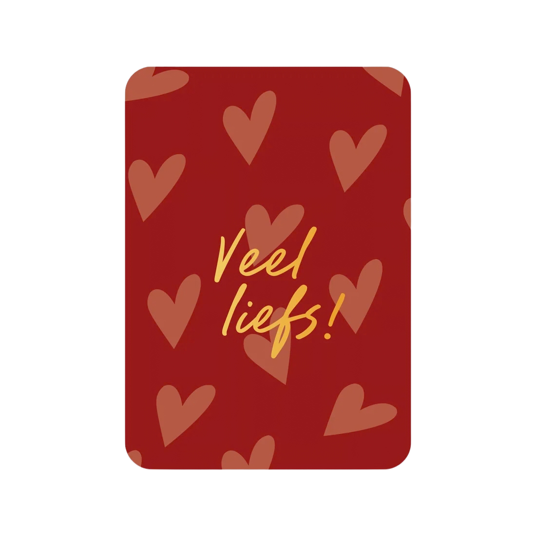 Kaart | Veel Liefs (met goudfolie)