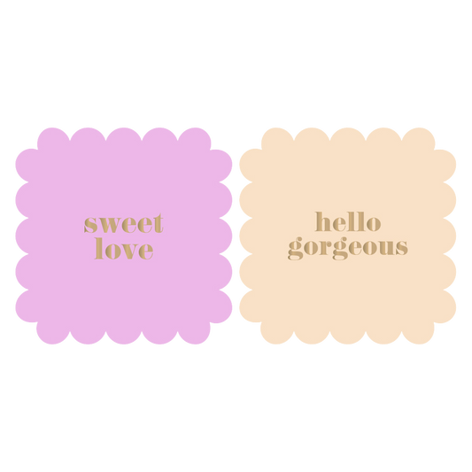 Cadeaustickers | Sweet Love & Hello Gorgeous 6 stuks