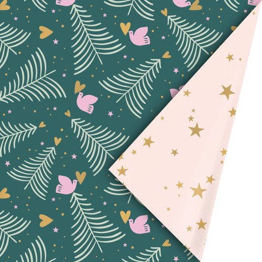 Cadeaupapier | Kerst Peaceful Pines colorful