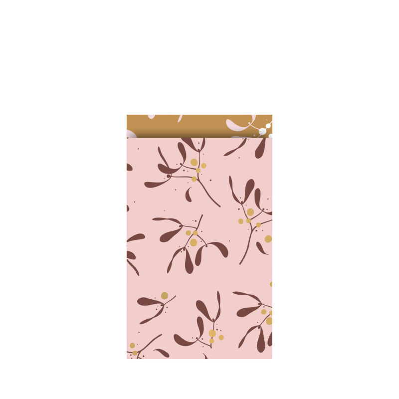 Cadeauzakje M | Mistletoe Memories roze