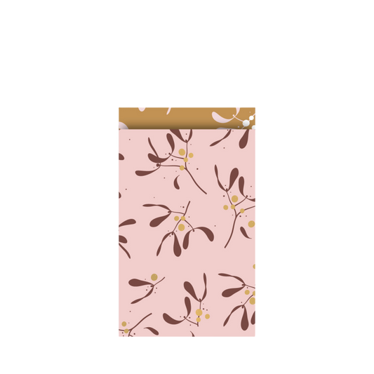 Cadeauzakje M | Mistletoe Memories roze