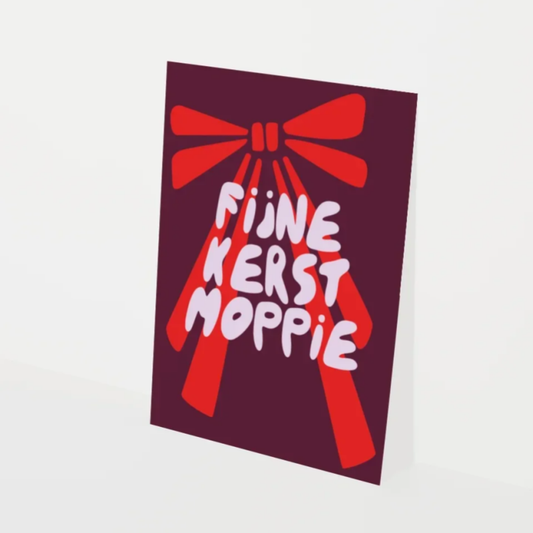 Kerstkaart | Fijne Kerst Moppie