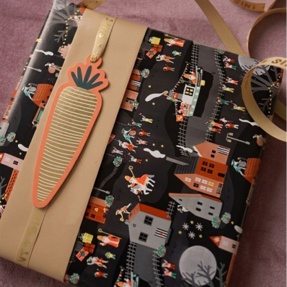 Cadeaulabel | Sint Wortel Goud - 2 stuks