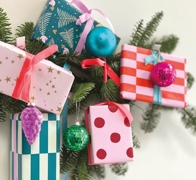 Cadeaupapier | Kerst Peaceful Pines colorful