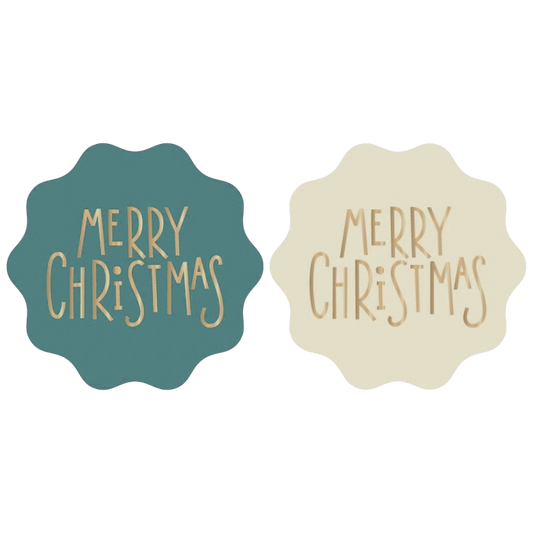 Cadeaustickers | Merry Christmas 6 stuks