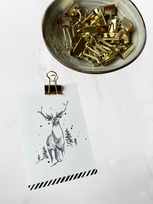 Foldback papierklemmen - goud