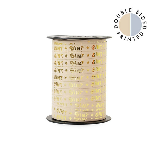 Cadeau lint | Sint Letters - Beige - 3 meter
