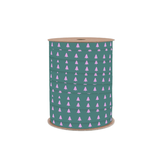 Cadeaulint | Kerstboom - Emerald Green - Light Biscuit - 3 meter