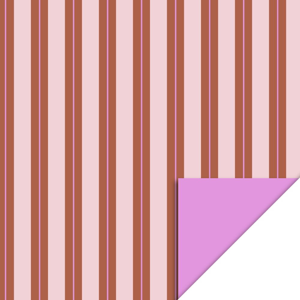 Cadeaupapier | Stripe Chalk Chocolate