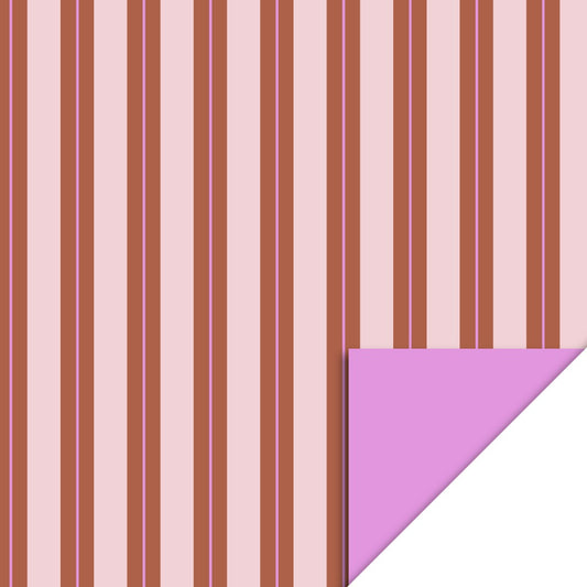 Cadeaupapier | Stripe Chalk Chocolate